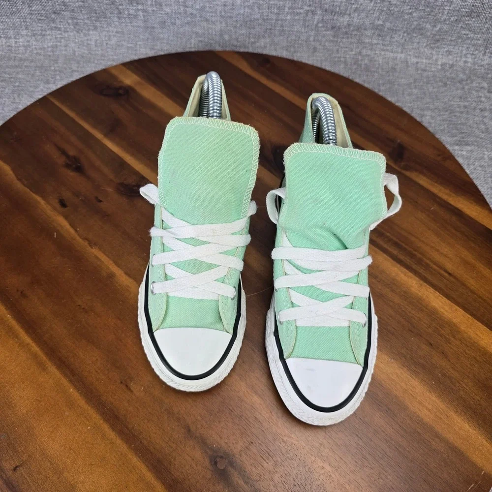 Converse Chuck Taylor All Star Kids Mint Green High Top Sneakers 342367F Size 13